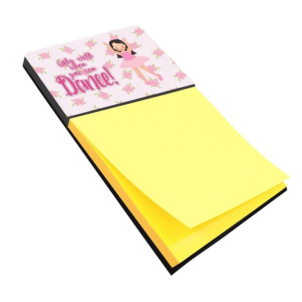 Carolines Treasures Ballet Long Dark Hair Sticky Note Holder BB5388SN